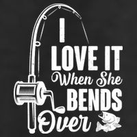 I Love It When She Bends Over Fishing Joke Adult Drive Performance Visor