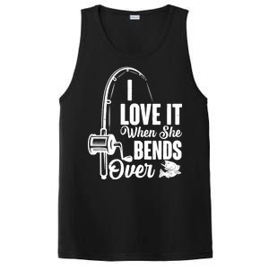 I Love It When She Bends Over Fishing Joke PosiCharge Competitor Tank