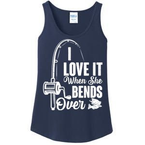 I Love It When She Bends Over Fishing Joke Ladies Essential Tank