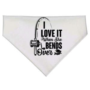 I Love It When She Bends Over Fishing Joke USA-Made Doggie Bandana