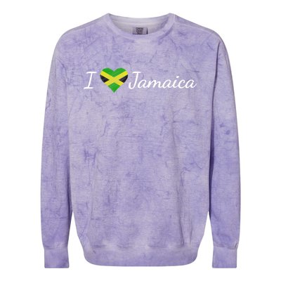 I Love Jamaica Colorblast Crewneck Sweatshirt