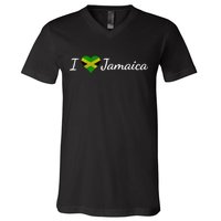 I Love Jamaica V-Neck T-Shirt