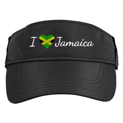 I Love Jamaica Adult Drive Performance Visor