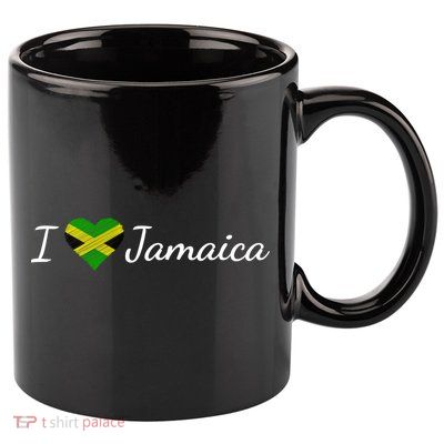 I Love Jamaica 11oz C Handle Ceramic Mug