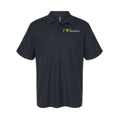 I Love Jamaica Softstyle Adult Sport Polo