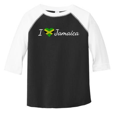 I Love Jamaica Toddler Fine Jersey T-Shirt