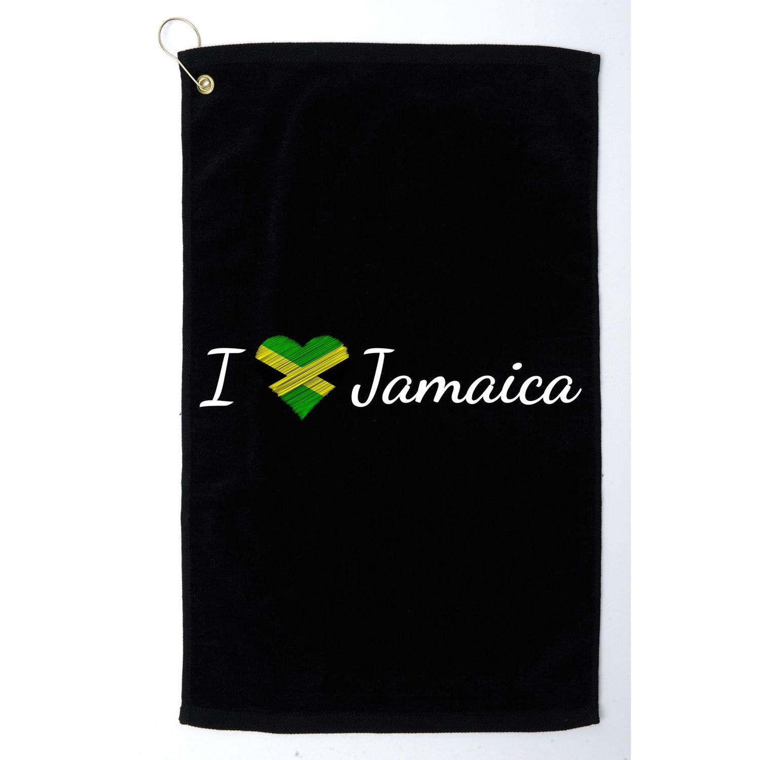 I Love Jamaica Golf Towel