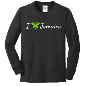 I Love Jamaica Kids Long Sleeve Shirt