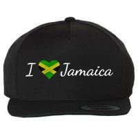 I Love Jamaica Wool Snapback Cap