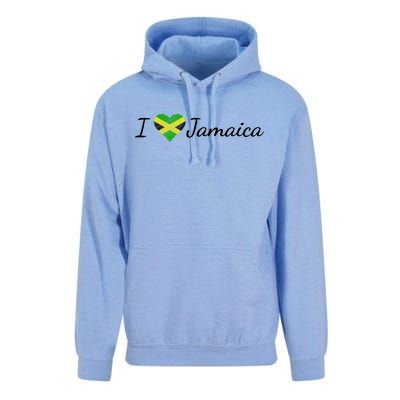 I Love Jamaica Unisex Surf Hoodie