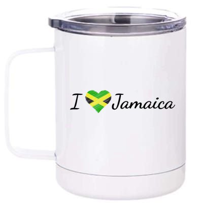 I Love Jamaica 12 oz Stainless Steel Tumbler Cup