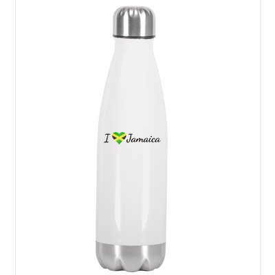 I Love Jamaica Stainless Steel Insulated Water Bottle