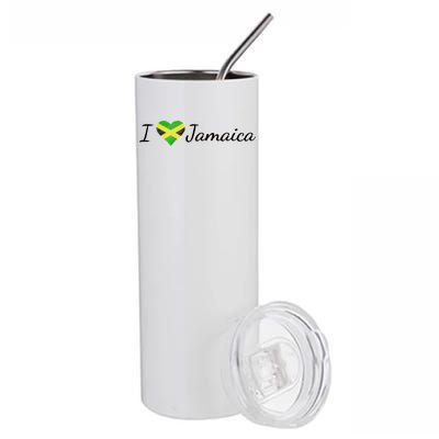 I Love Jamaica Stainless Steel Tumbler