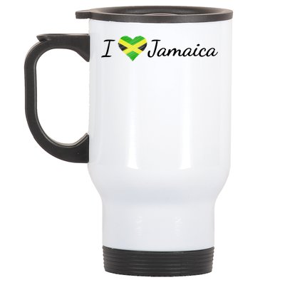 I Love Jamaica Stainless Steel Travel Mug