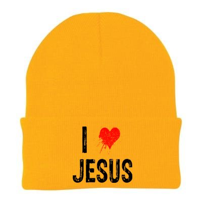 I Love Jesus Knit Cap Winter Beanie