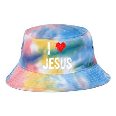 I Love Jesus Tie Dye Newport Bucket Hat