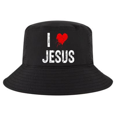 I Love Jesus Cool Comfort Performance Bucket Hat