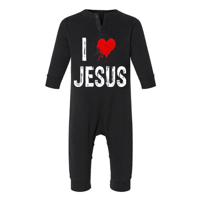 I Love Jesus Infant Fleece One Piece