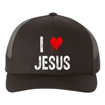 I Love Jesus Yupoong Adult 5-Panel Trucker Hat