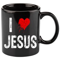 I Love Jesus 11oz C Handle Ceramic Mug