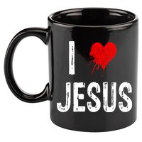 I Love Jesus 11oz C Handle Ceramic Mug