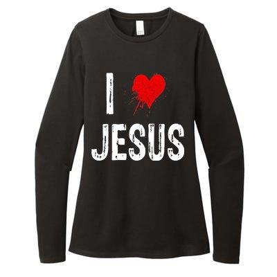 I Love Jesus Womens CVC Long Sleeve Shirt