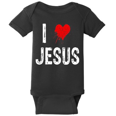 I Love Jesus Baby Bodysuit