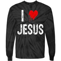 I Love Jesus Tie-Dye Long Sleeve Shirt