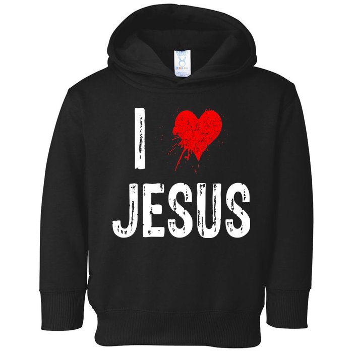 I Love Jesus Toddler Hoodie