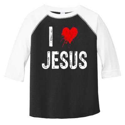 I Love Jesus Toddler Fine Jersey T-Shirt