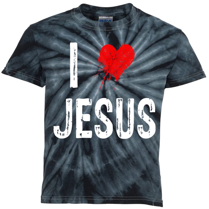 I Love Jesus Kids Tie-Dye T-Shirt