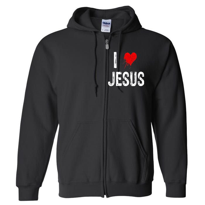 I Love Jesus Full Zip Hoodie