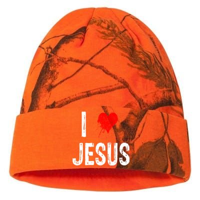 I Love Jesus Kati Licensed 12" Camo Beanie