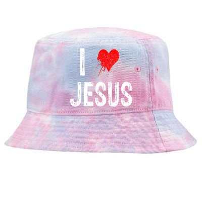 I Love Jesus Tie-Dyed Bucket Hat