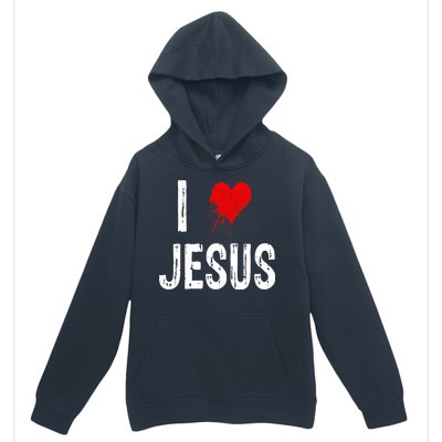 I Love Jesus Urban Pullover Hoodie