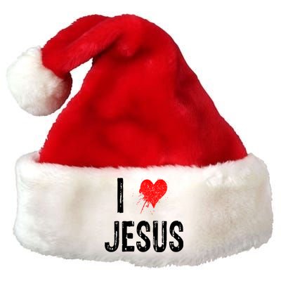 I Love Jesus Premium Christmas Santa Hat