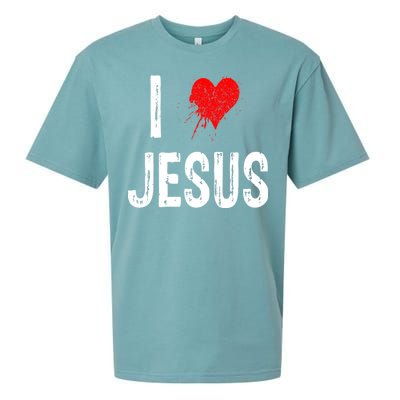 I Love Jesus Sueded Cloud Jersey T-Shirt