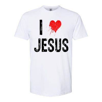 I Love Jesus Softstyle CVC T-Shirt