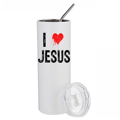 I Love Jesus Stainless Steel Tumbler