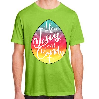 I Love Jesus And Candy Adult ChromaSoft Performance T-Shirt