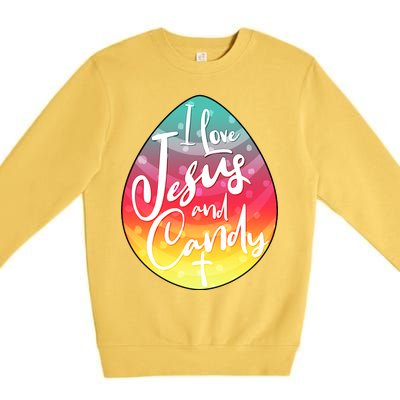 I Love Jesus And Candy Premium Crewneck Sweatshirt