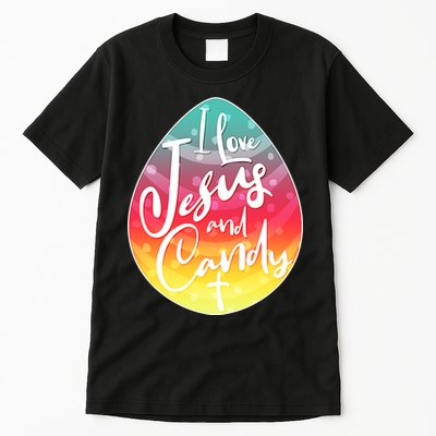 I Love Jesus And Candy Tall T-Shirt