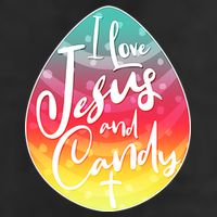 I Love Jesus And Candy 11oz C Handle Ceramic Mug
