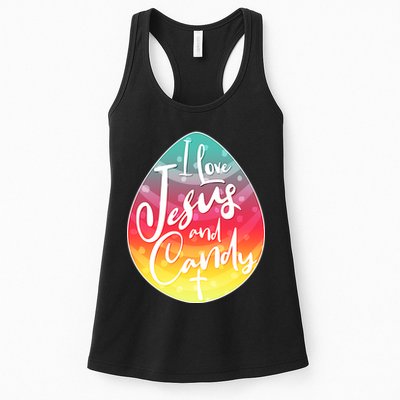 I Love Jesus And Candy Womens Tank Top