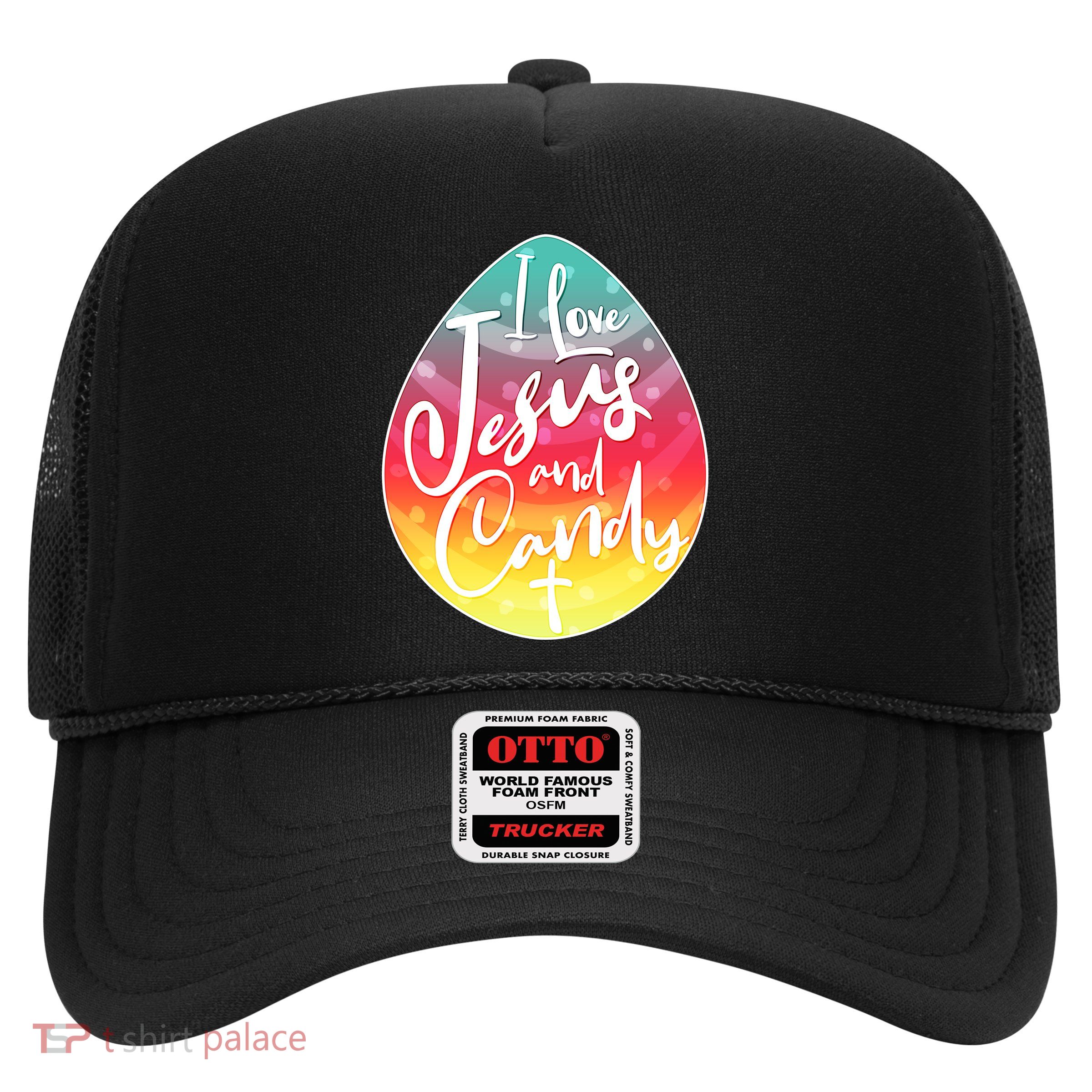 I Love Jesus And Candy Trucker Hat