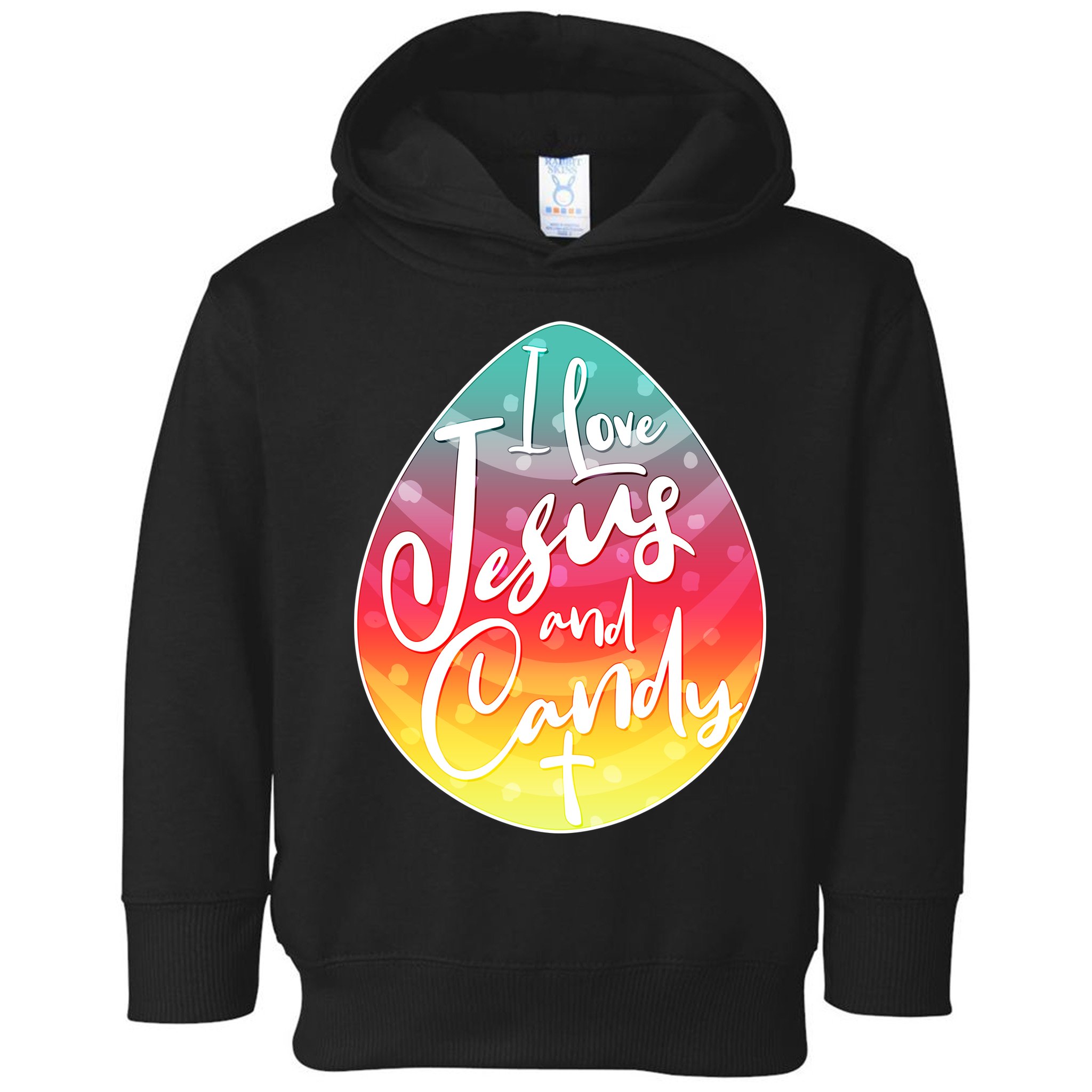 I Love Jesus And Candy Toddler Hoodie