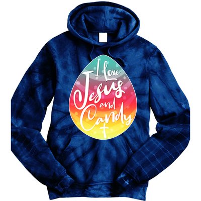 I Love Jesus And Candy Tie Dye Hoodie