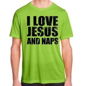 I Love Jesus And Naps Adult ChromaSoft Performance T-Shirt