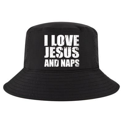 I Love Jesus And Naps Cool Comfort Performance Bucket Hat