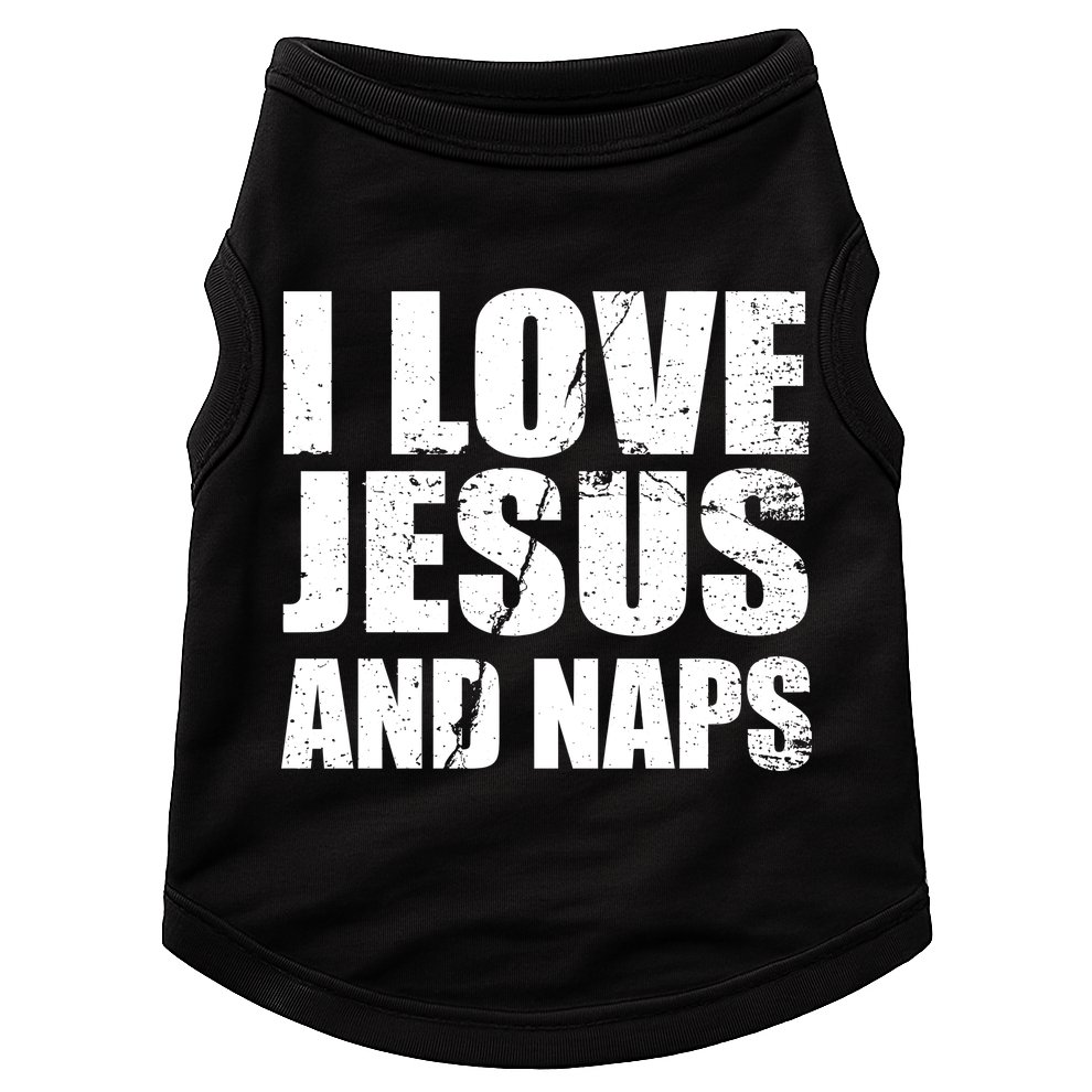 I Love Jesus And Naps Doggie Tank